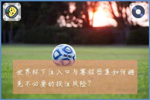 世界杯下注入口与赛程密集如何避免不必要的投注风险？